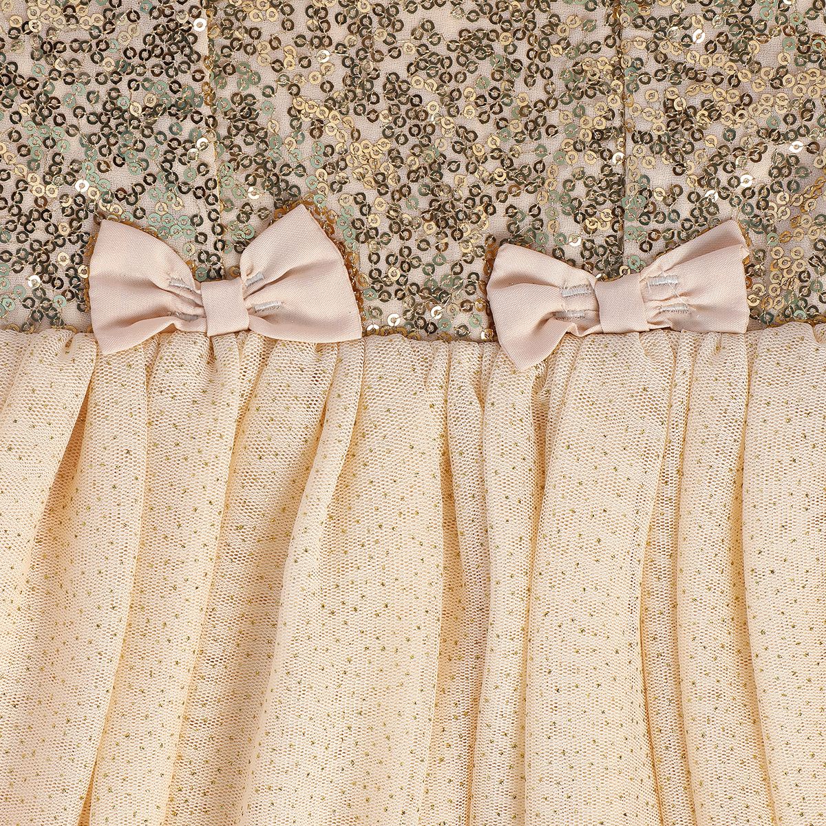 Girls Beige Pack Of 1 Dress