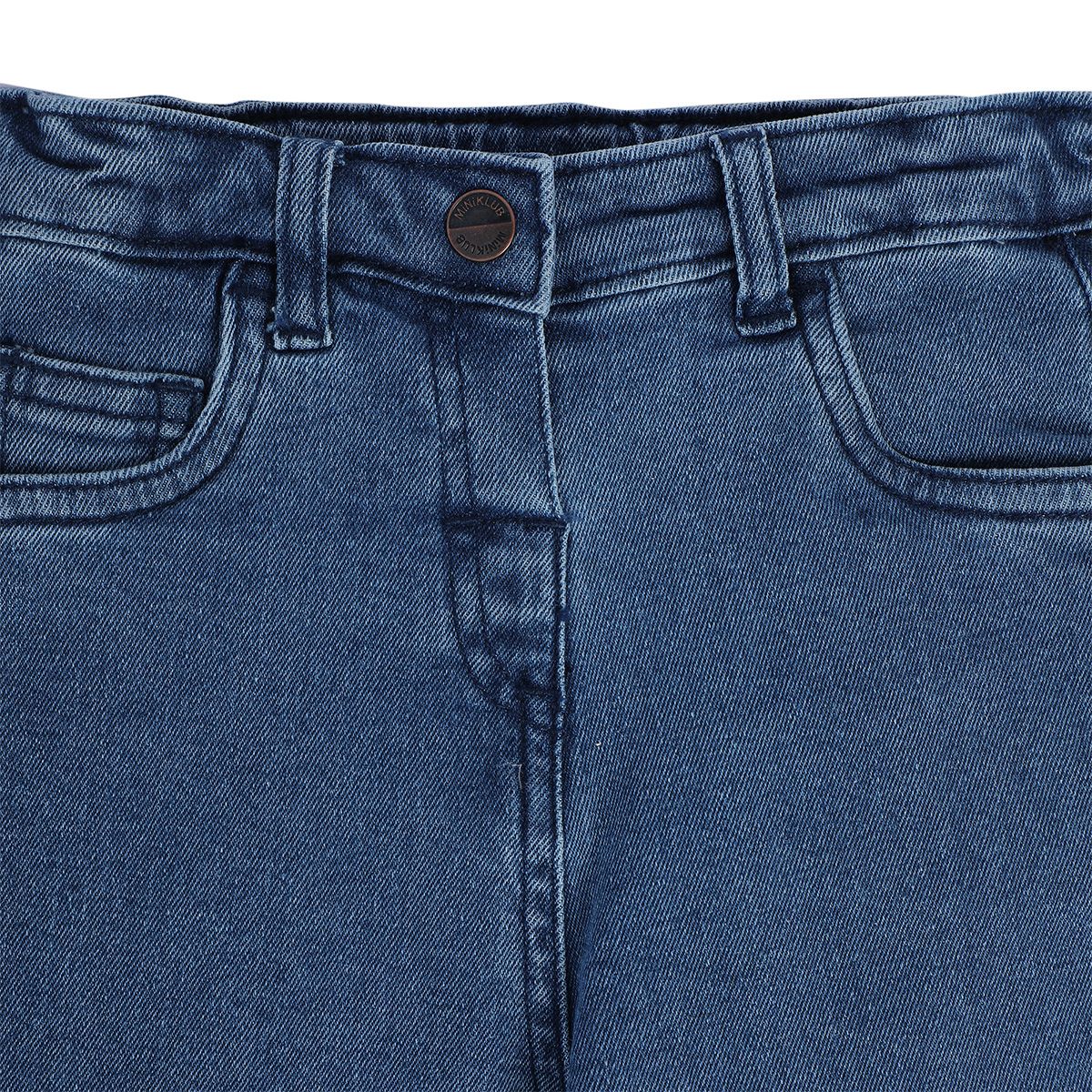 Girls Blue Pack Of 1 Denim Pant