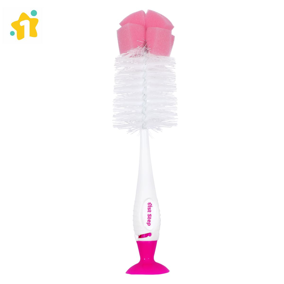 1st Step 2 in 1 Bottle & Nipple Cleaning Brush - Blue