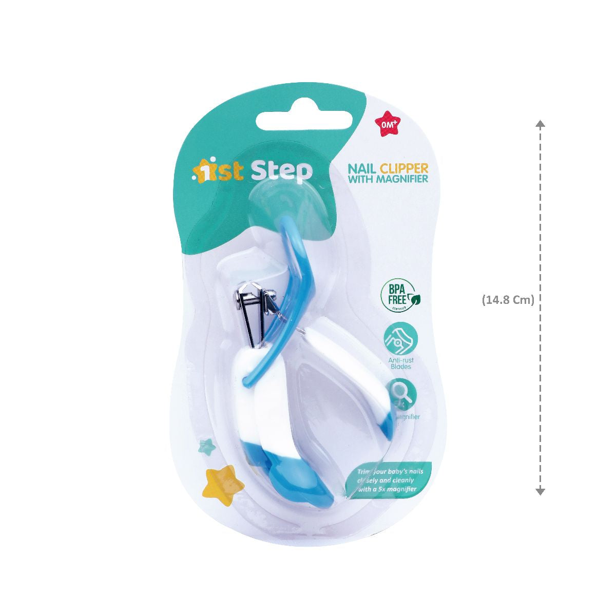 1st Step Easy Grip Baby Nail Clipper With Magnifying Glass