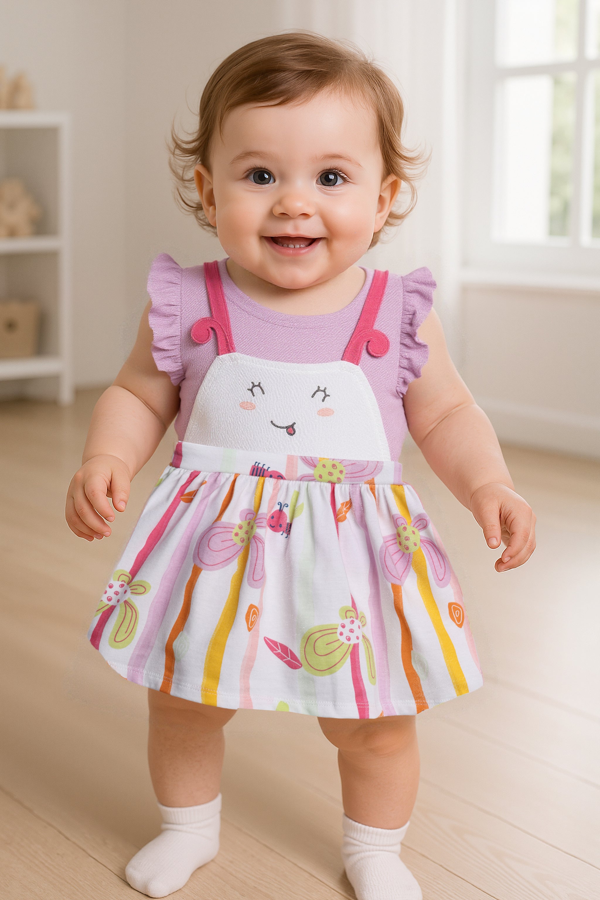 Girls Multi Pinny Set