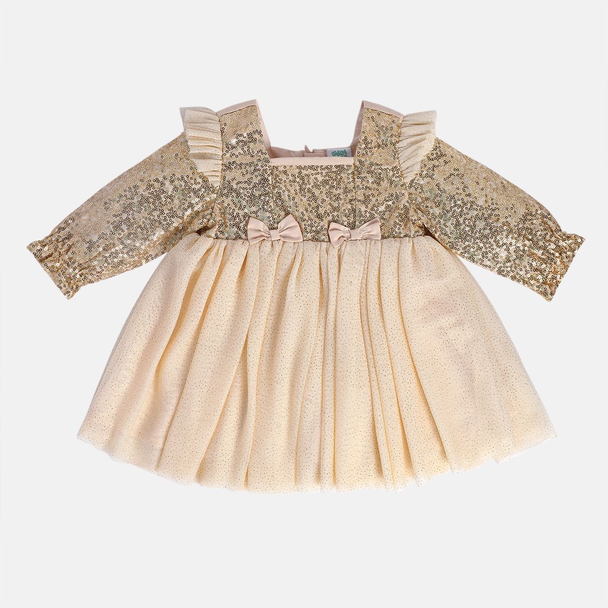 Girls Beige Pack Of 1 Dress