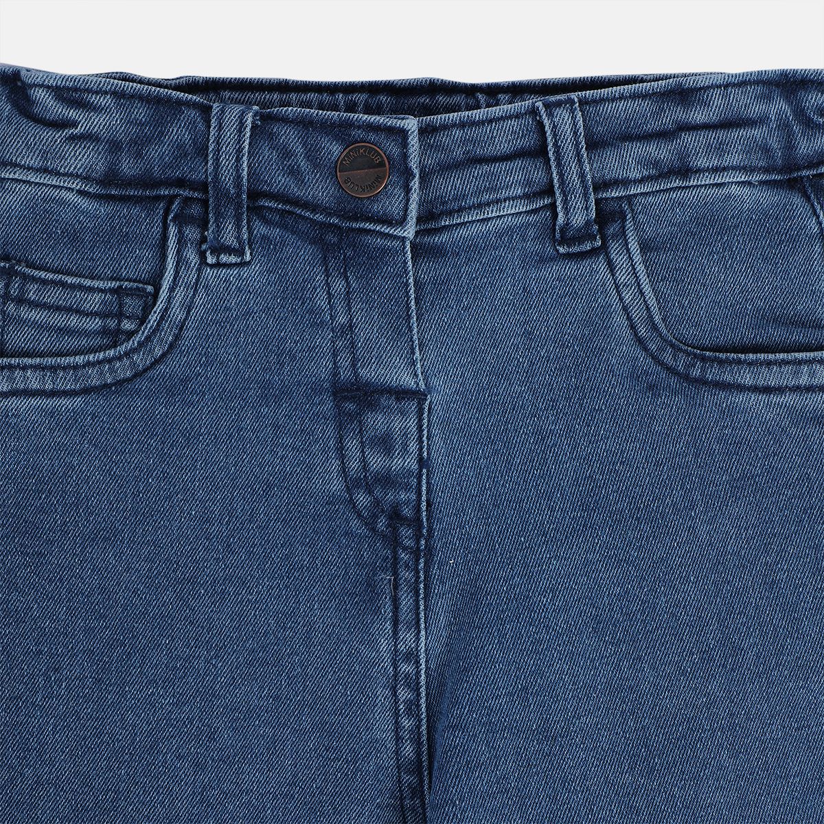 Girls Blue Pack Of 1 Denim Pant