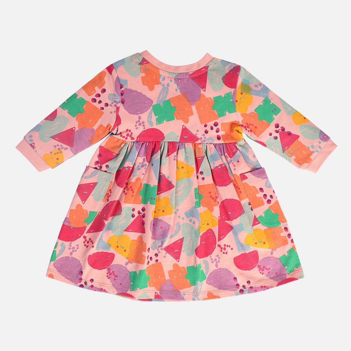 Girls Pink Pack Of 2 Dress