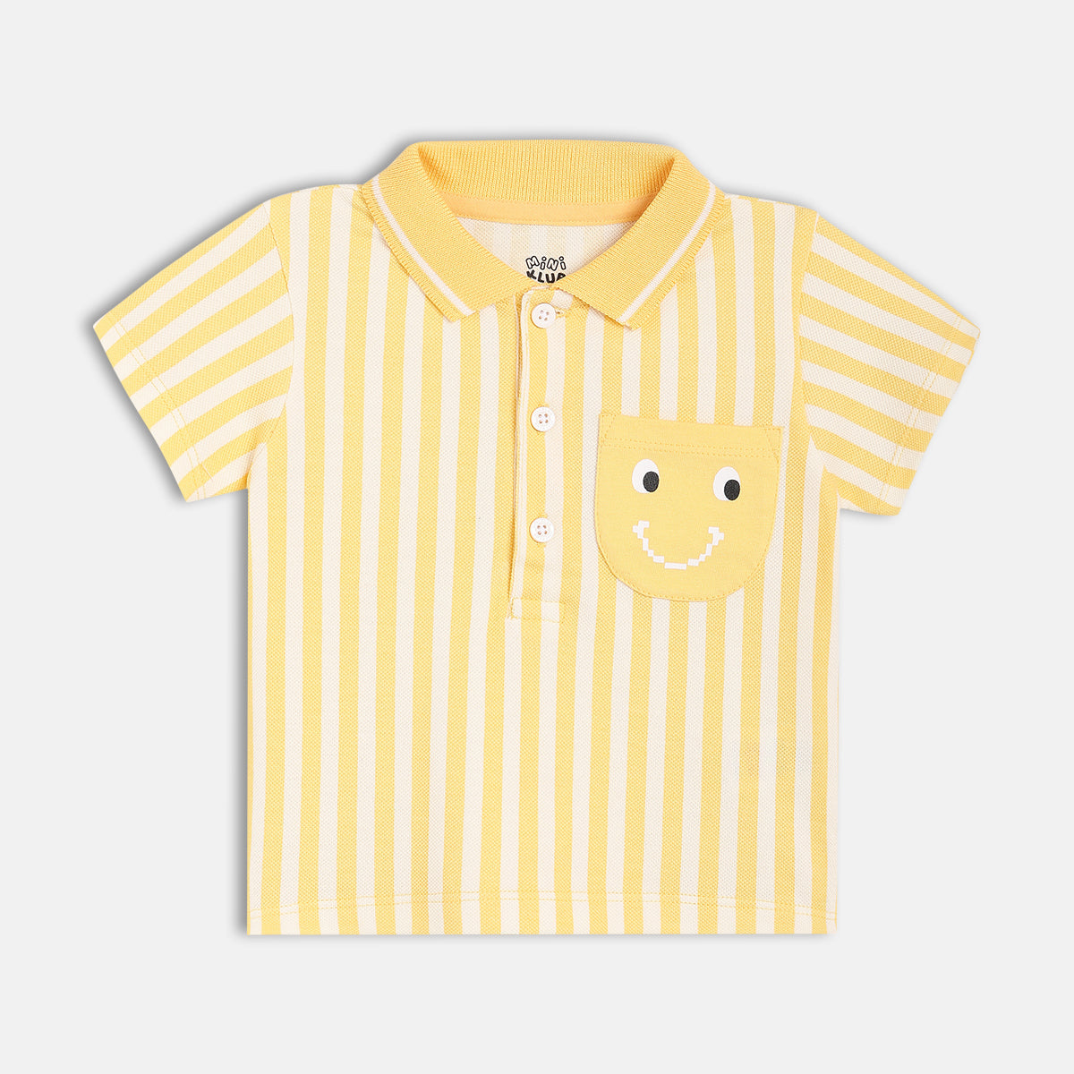 Boys White/Orange Short Sleeve Polo