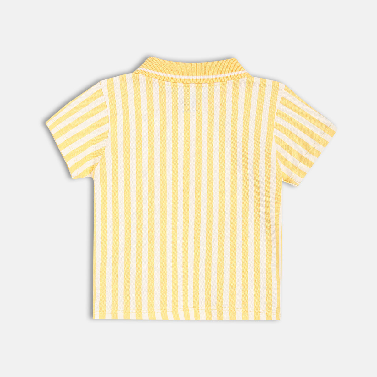 Boys White/Orange Short Sleeve Polo