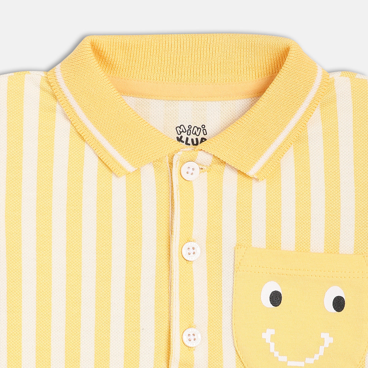 Boys White/Orange Short Sleeve Polo