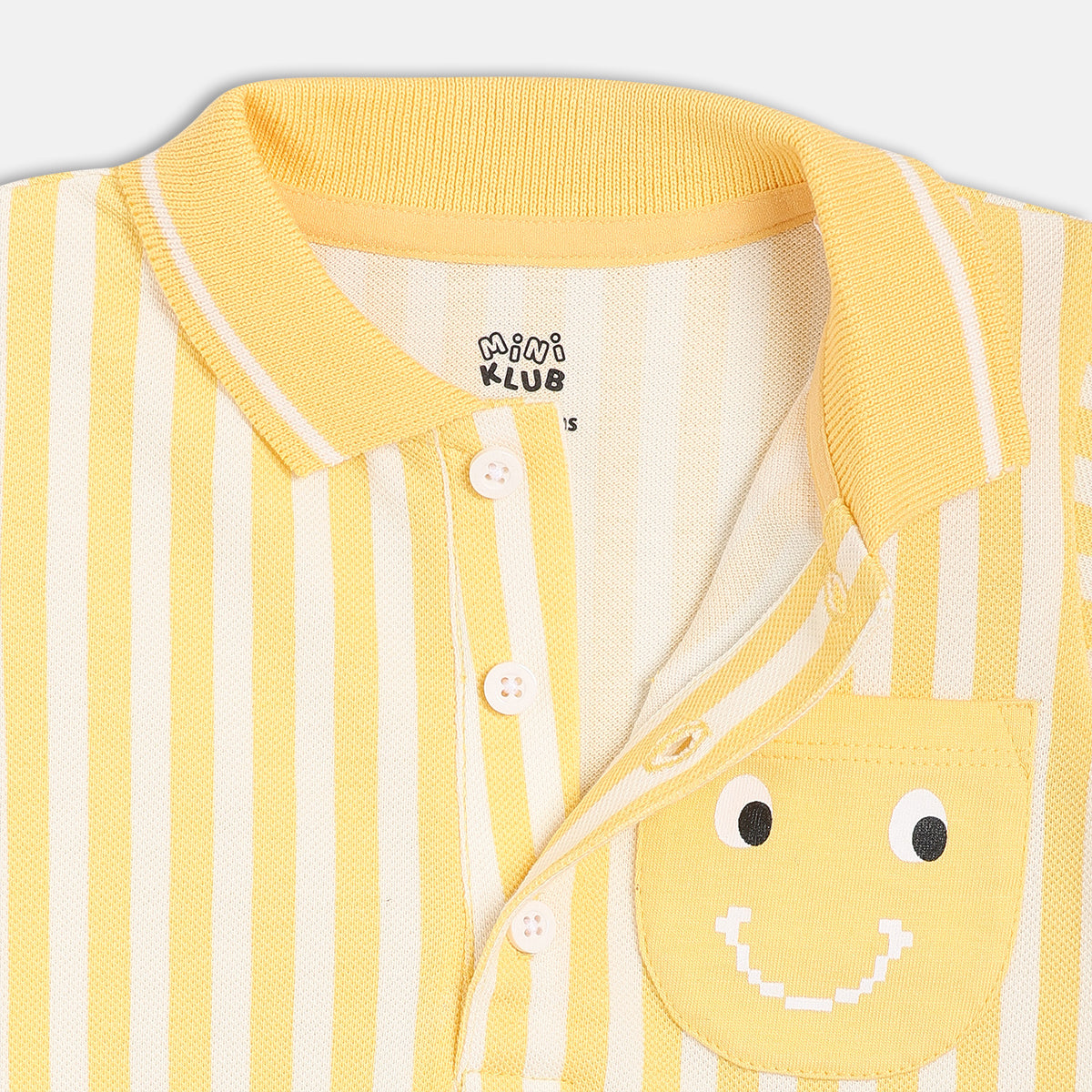 Boys White/Orange Short Sleeve Polo