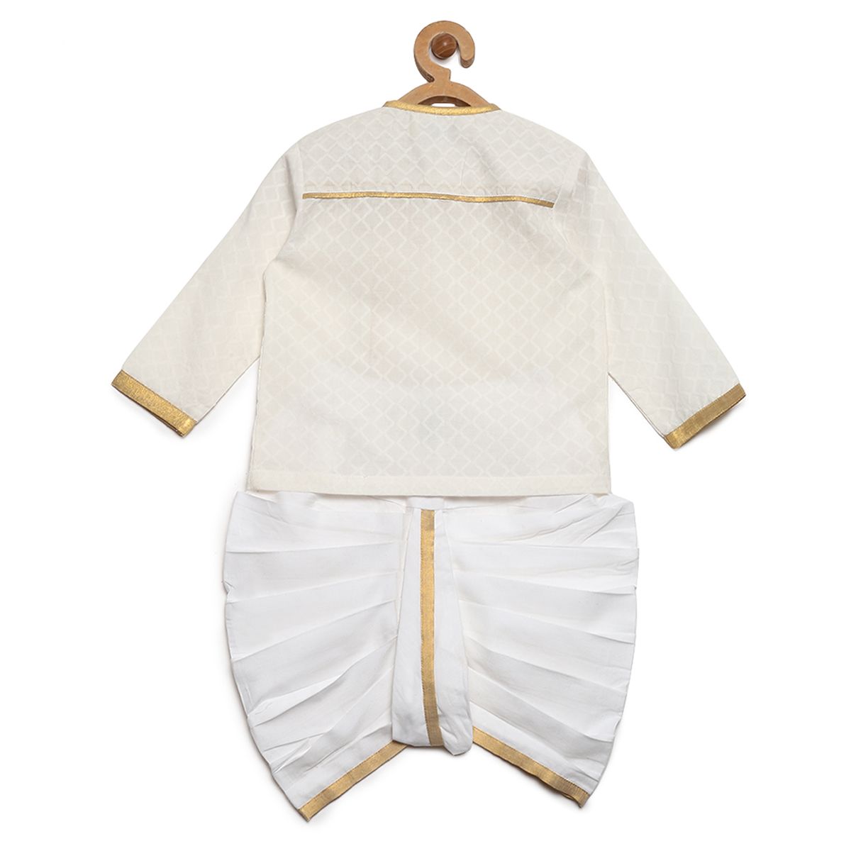 Tiber Taber Baby White Zz Dhoti Kurta