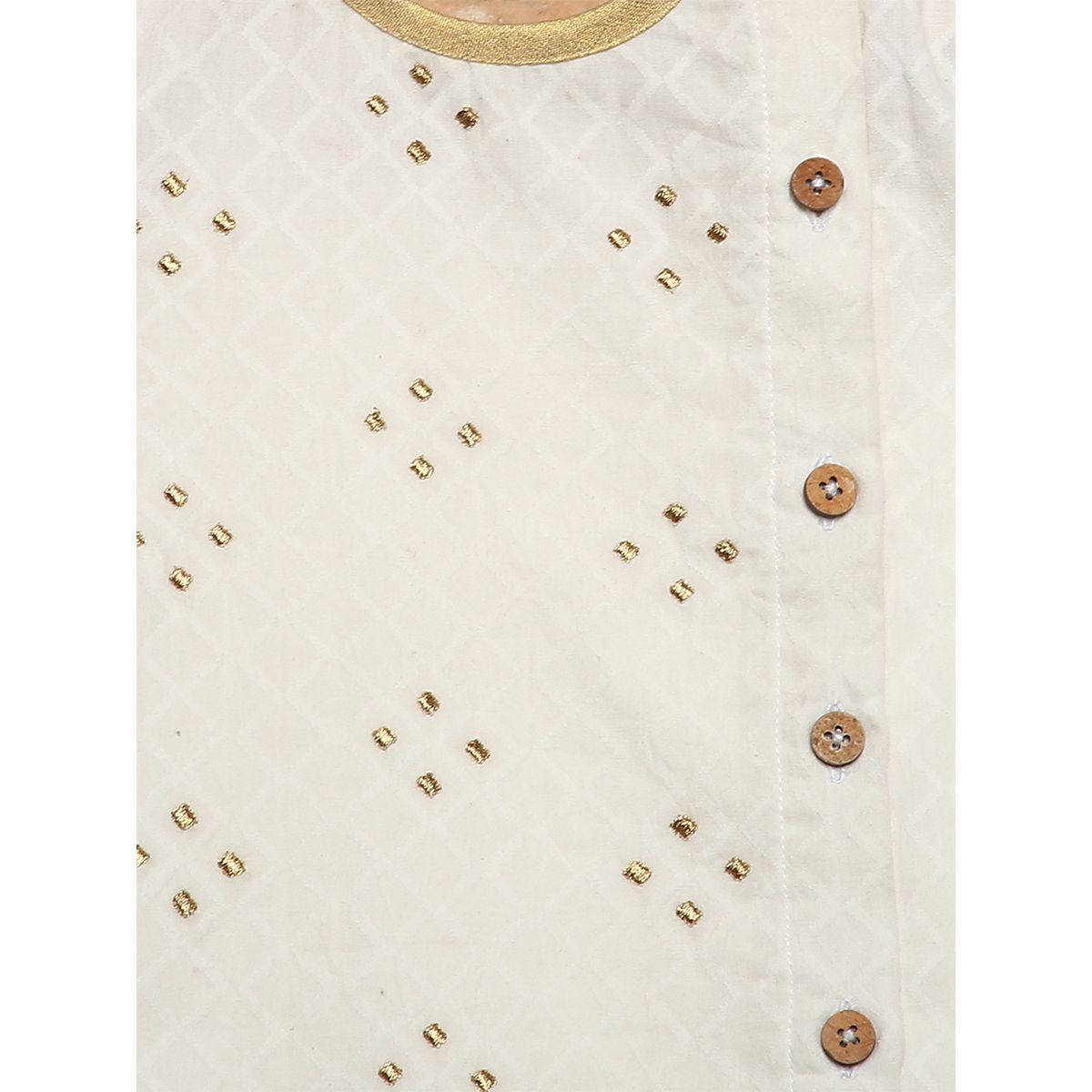 Tiber Taber Baby White Zz Dhoti Kurta