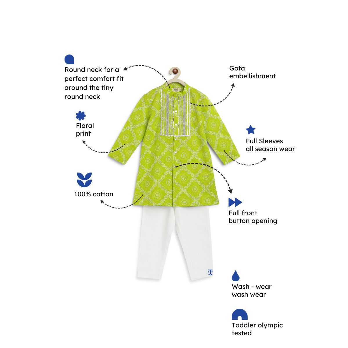 Tiber Taber Desi Dynamite Kurta Set