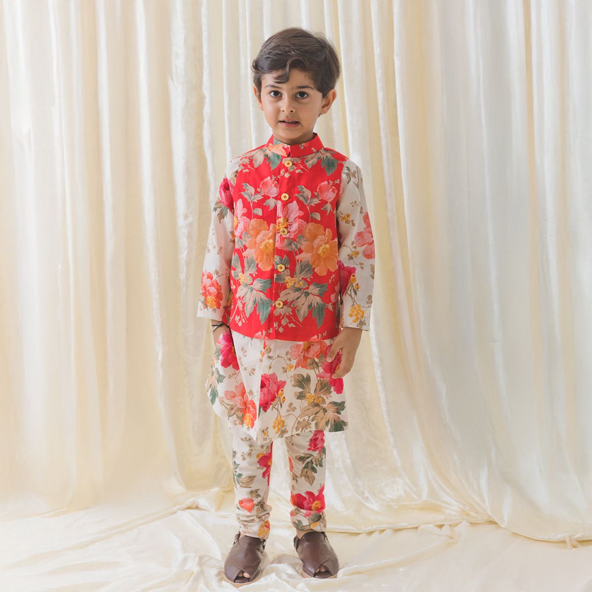 Tiber Taber Floral Fiesta Bundi Set - Cream