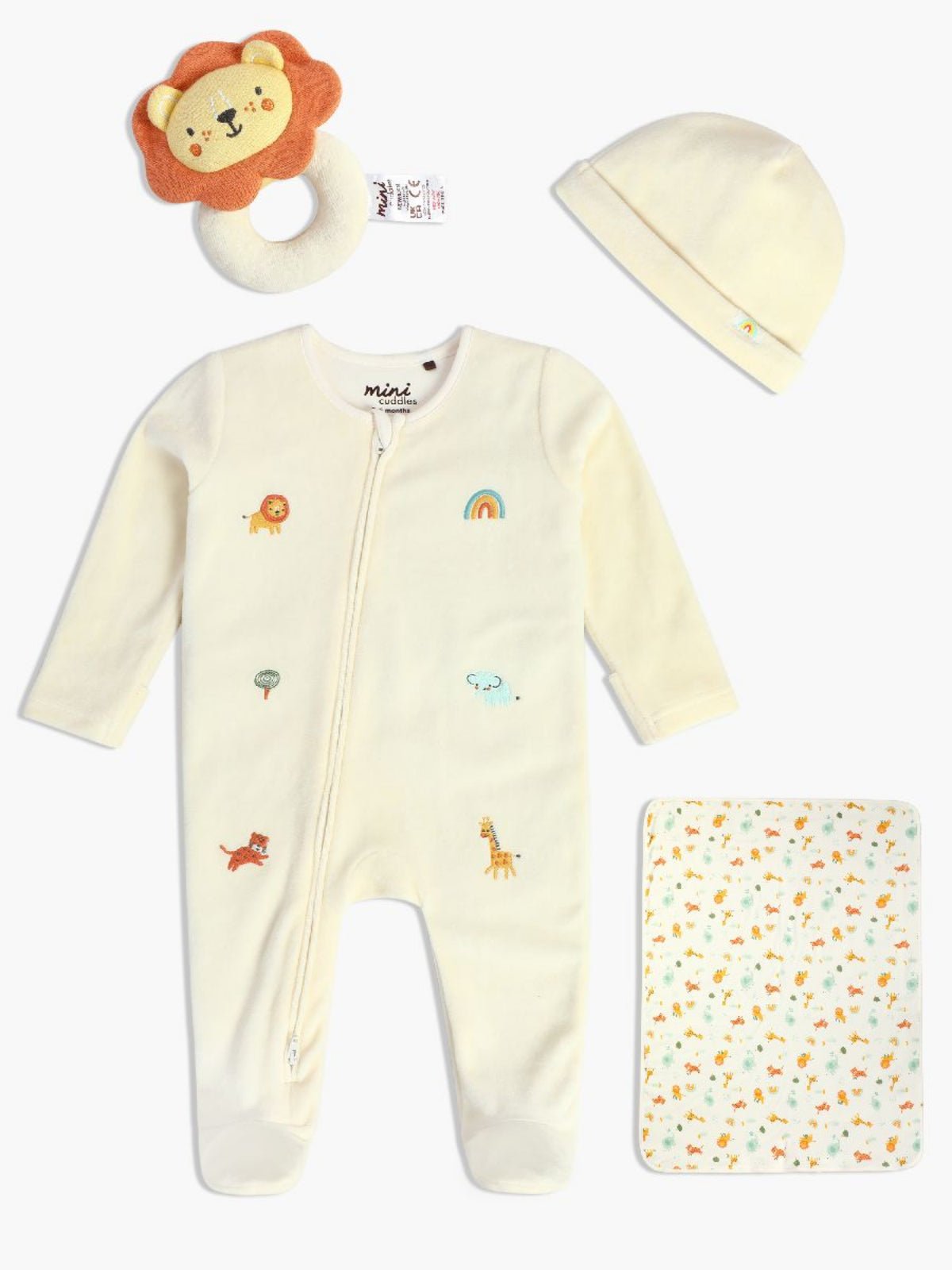 Baby Unisex 4 piece Luxury Gift Set, Multicolour