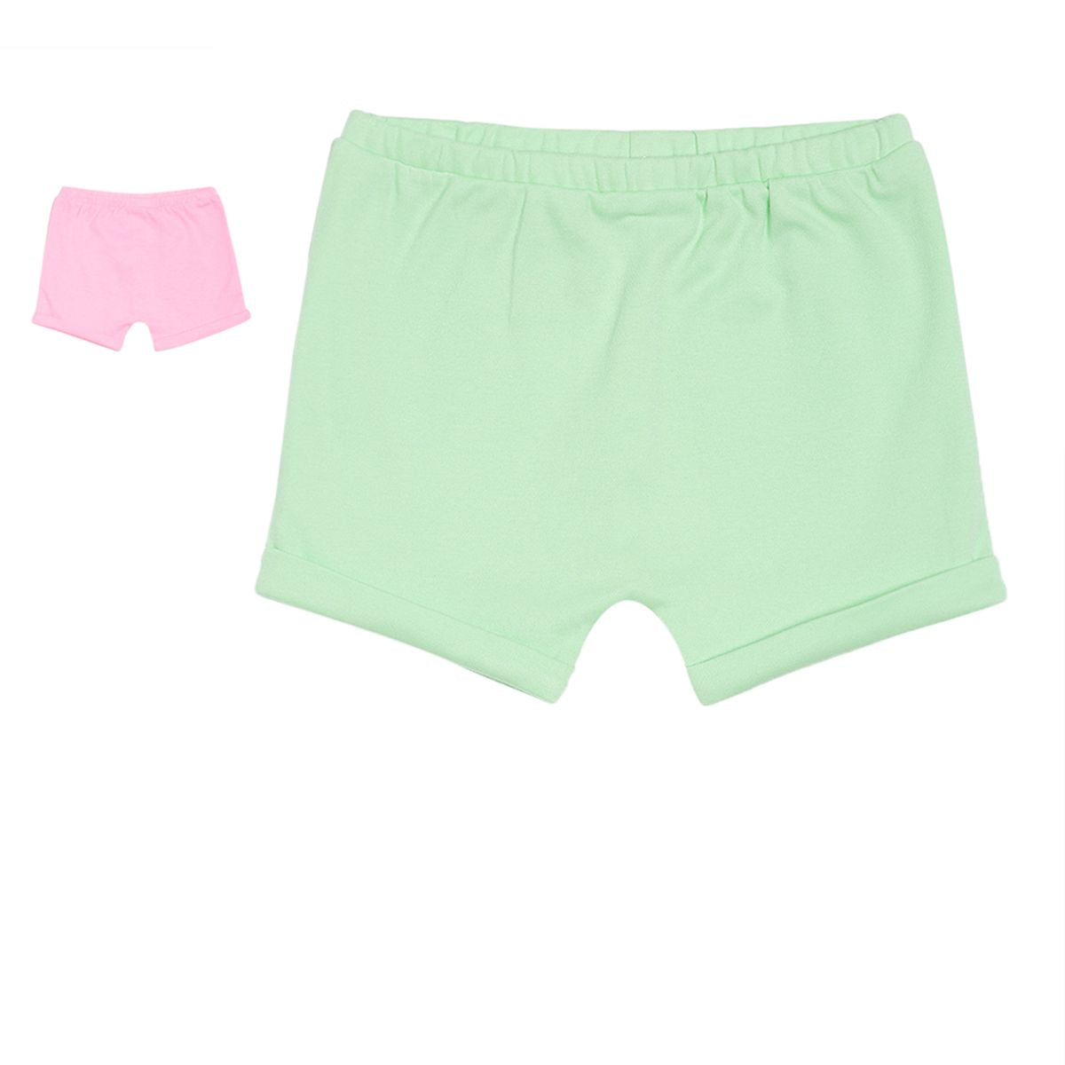 Pack of 2 shorts - mint green for 0-3 Months