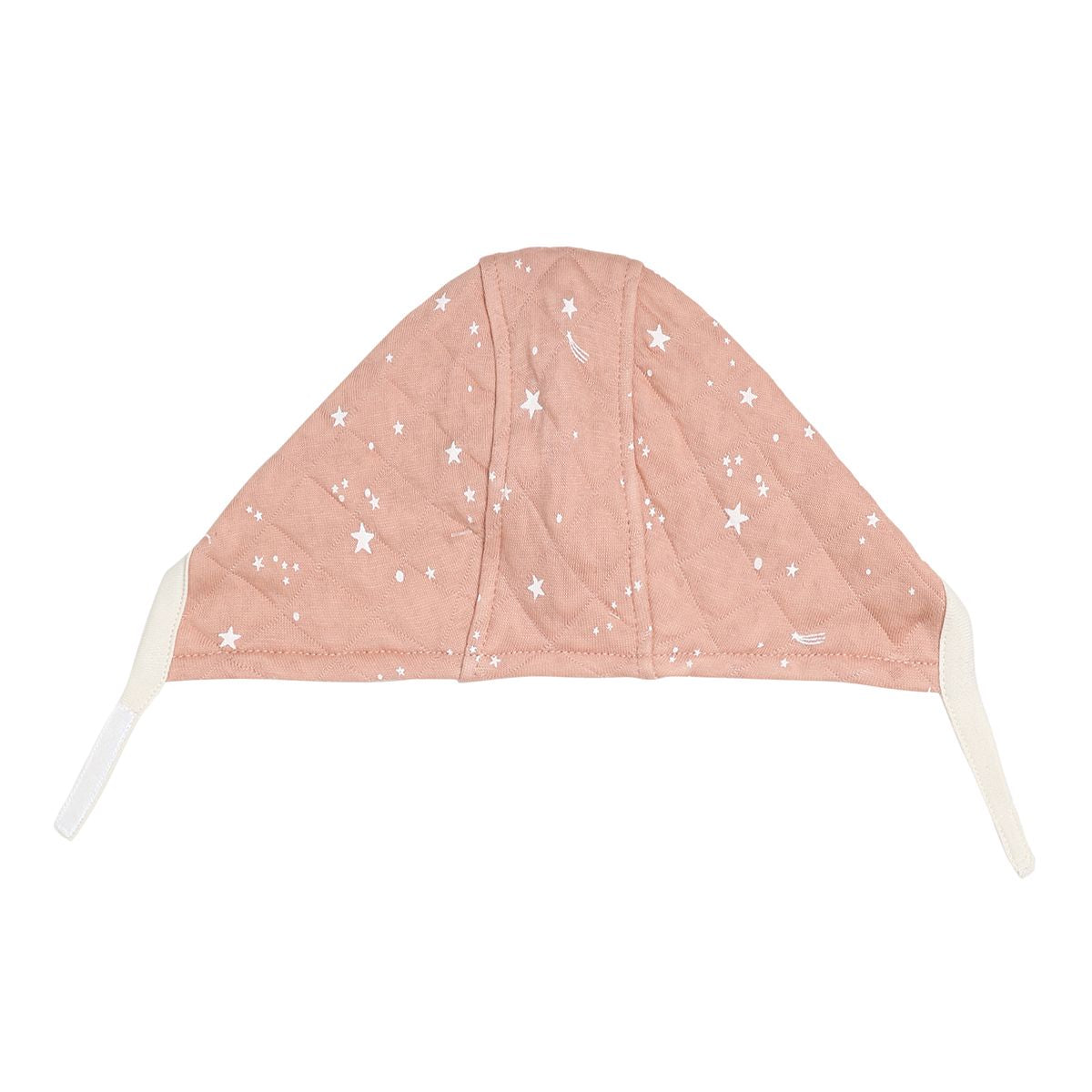 Baby Girls Pink Cotton Star Printed Tie-Up Cap Pack of 2 Soft and Comfortable Everyday Wear