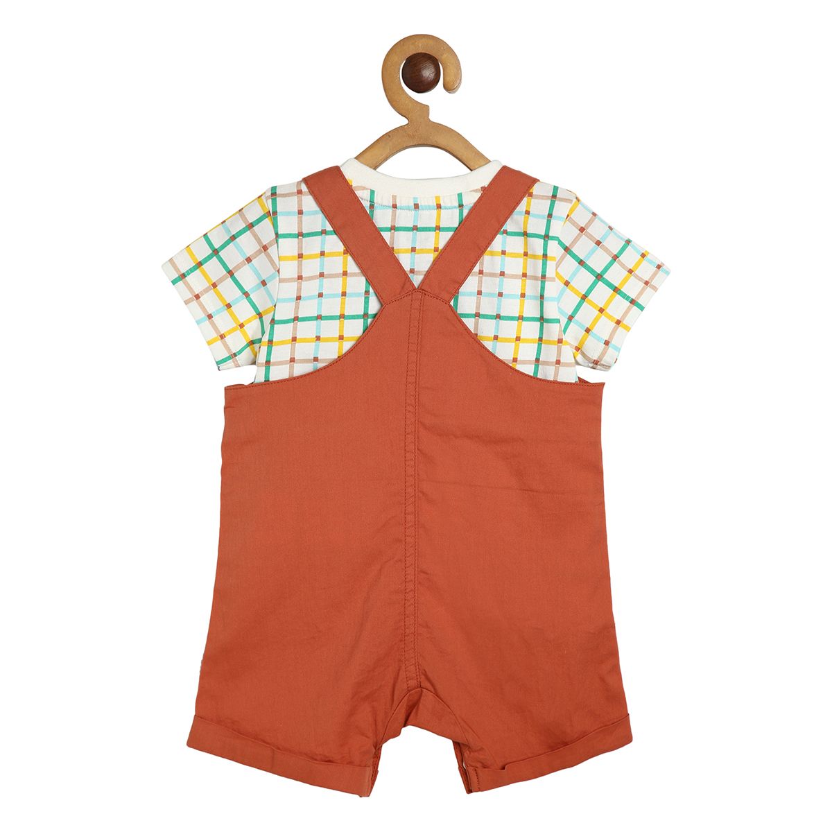 Boys Multicolor Pack Of 2 Dungaree Set