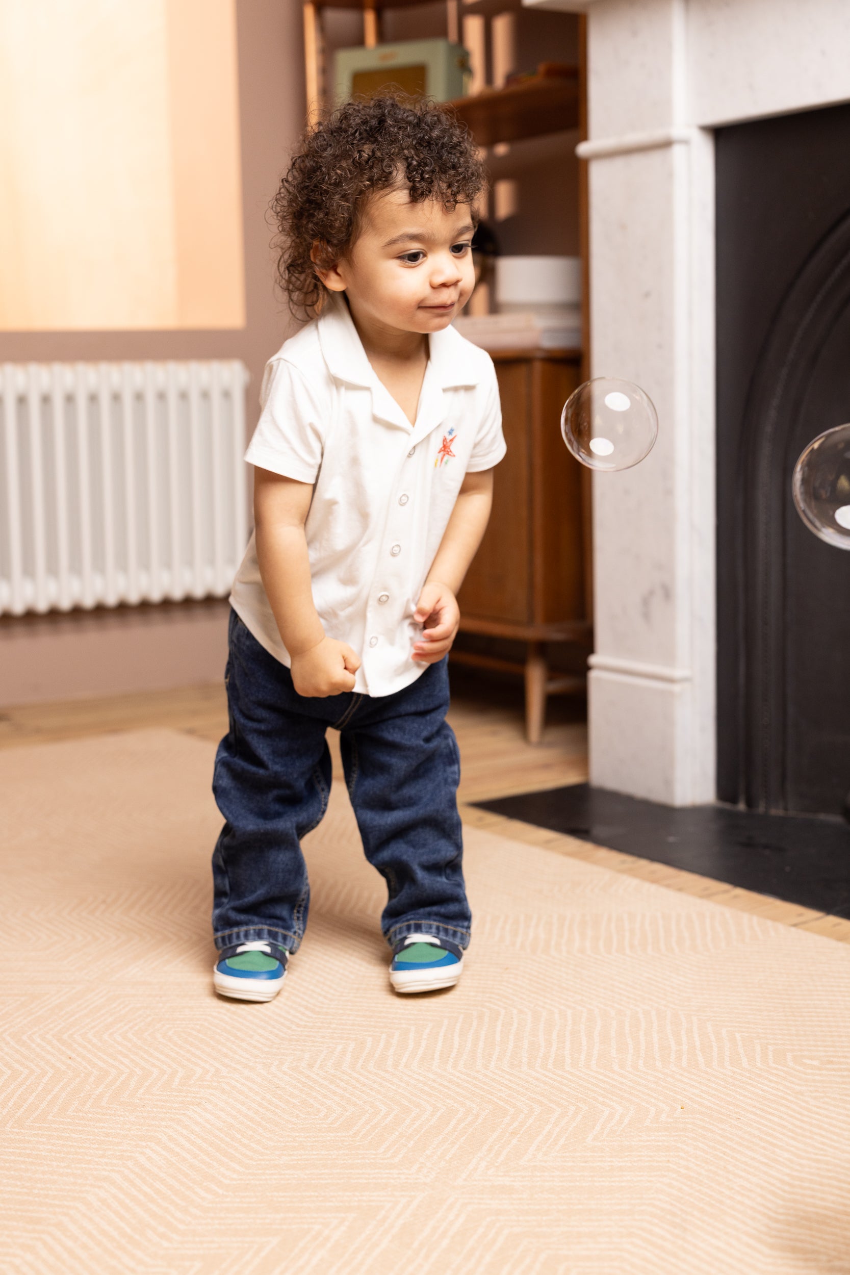 Baby Boys Colourblocked Casual Shoes, Green Blue and White