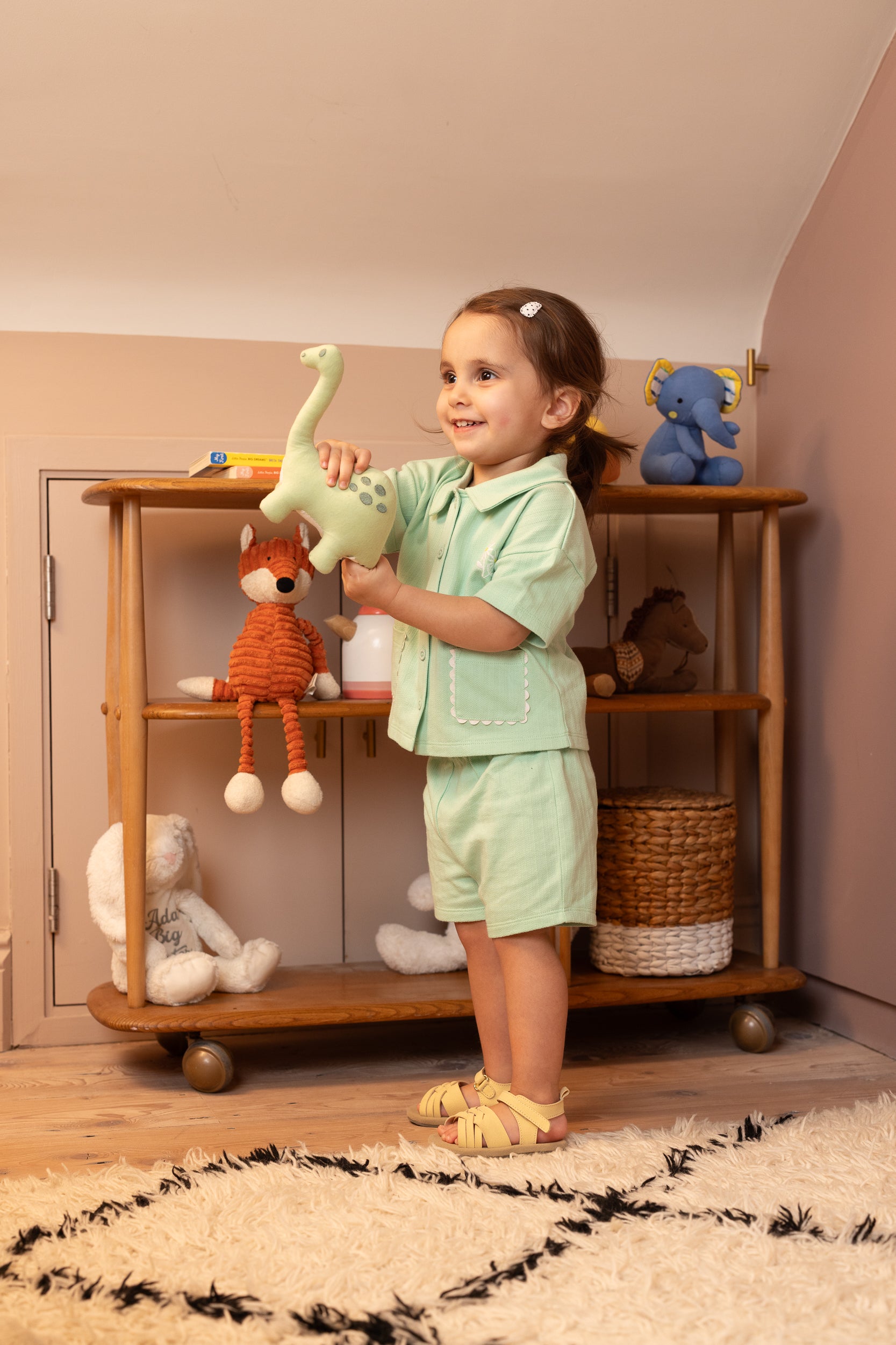 Baby Dino Soft Toy, Green