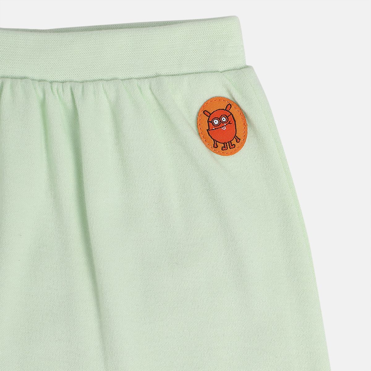 Boys Red / Mint Green Allarround Elastic Full Length Knit Bottom