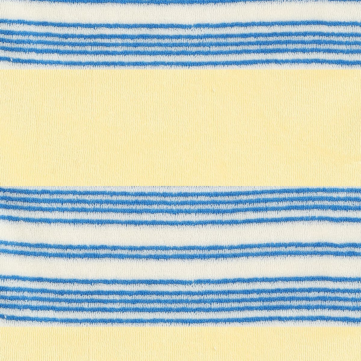 Baby Unisex Yellow and Blue Cotton Washcloths Pack of 4 Solid and Striped Bath Essentials