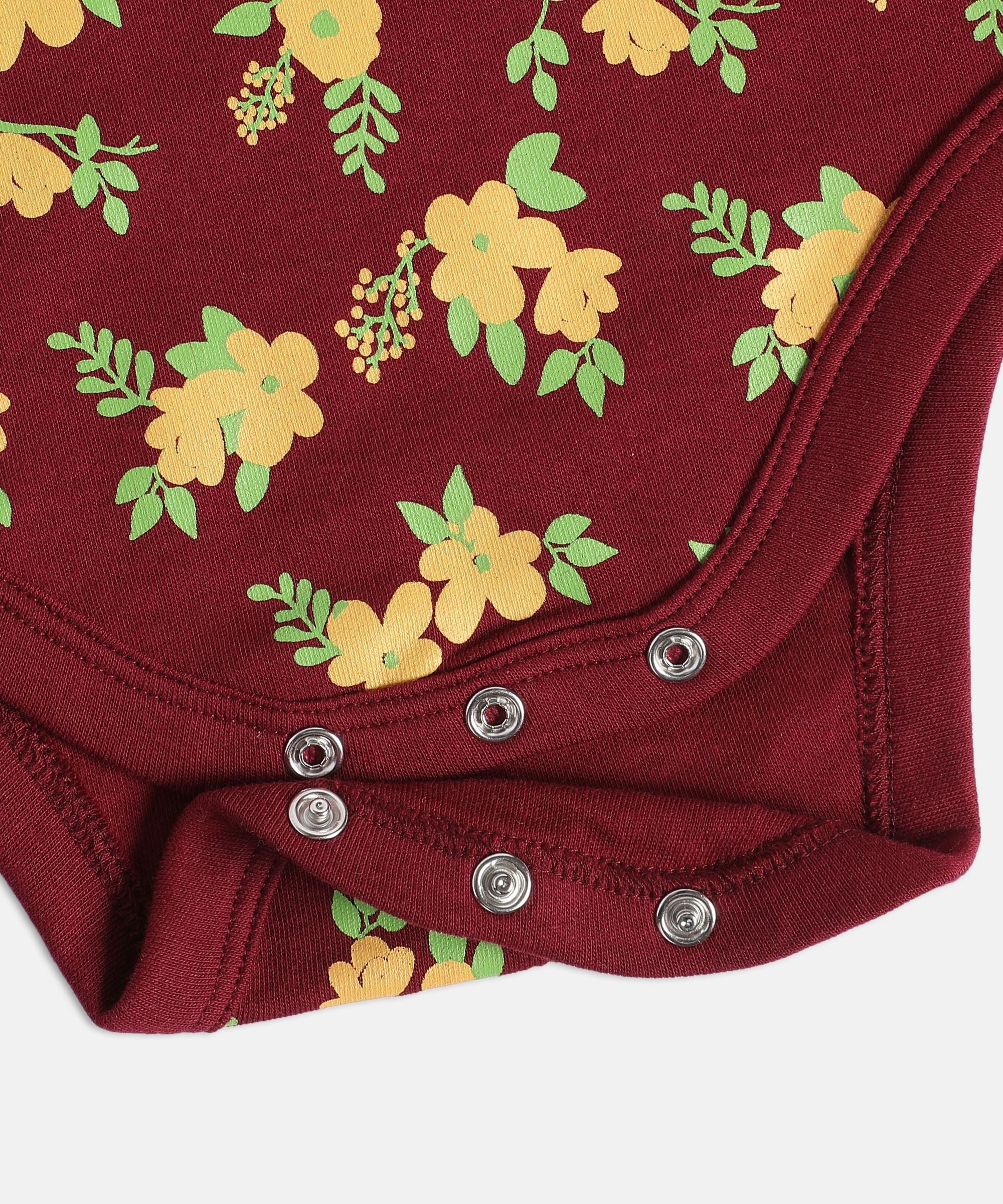 Girls Multicolor Pack Of 3 Body Suit