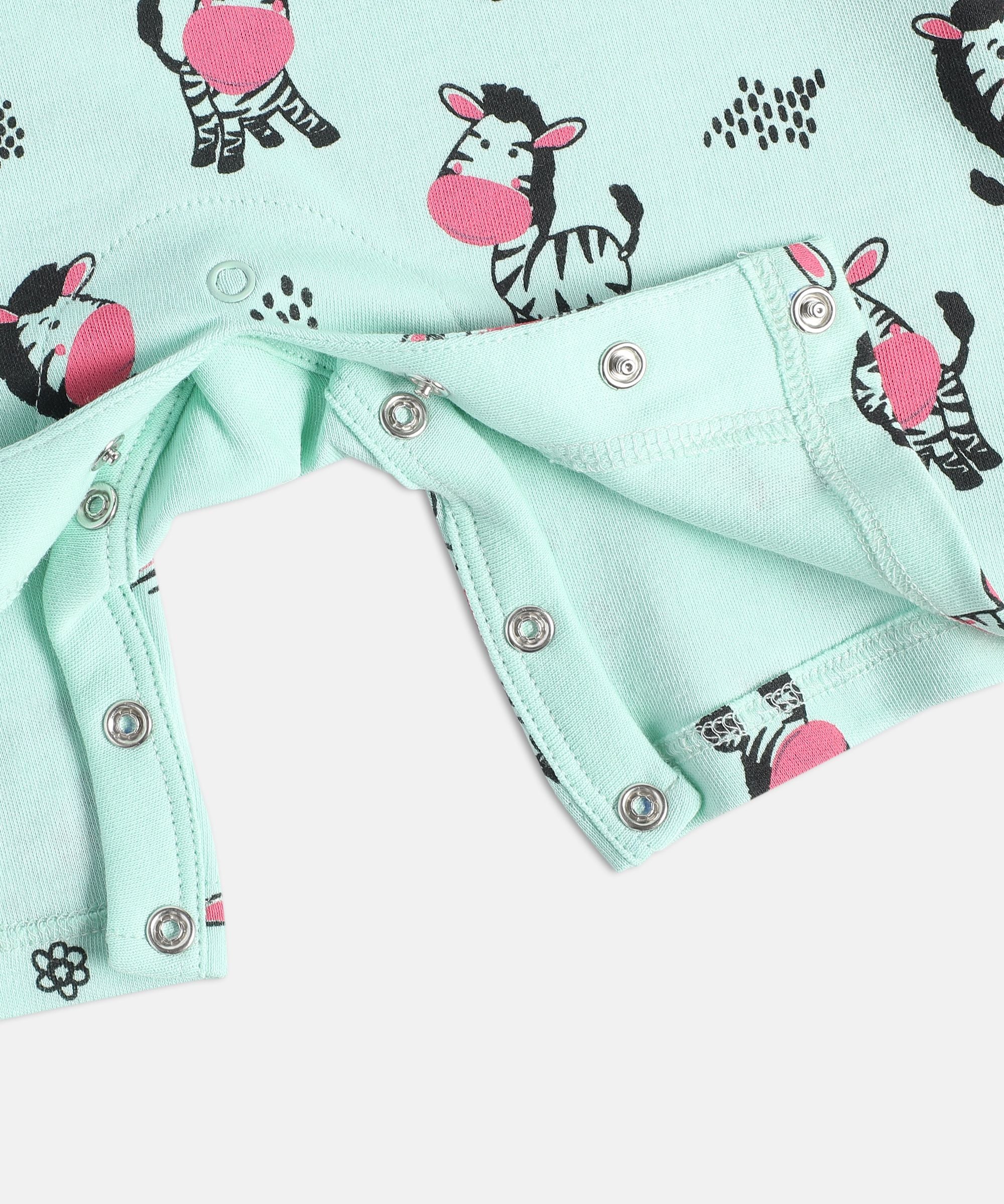 Girls Multicolor Pack Of 2 Romper