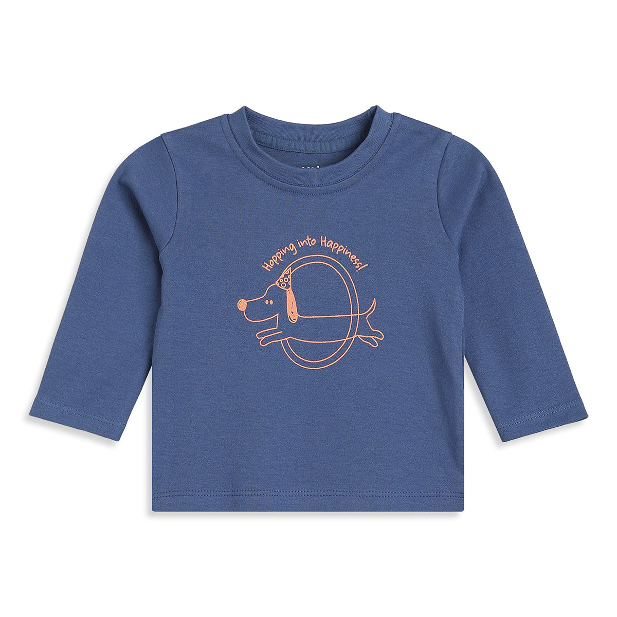Title: Baby Boys Blue and Cream Knit T-Shirt Pack of 2 Regular Fit Casual Wear