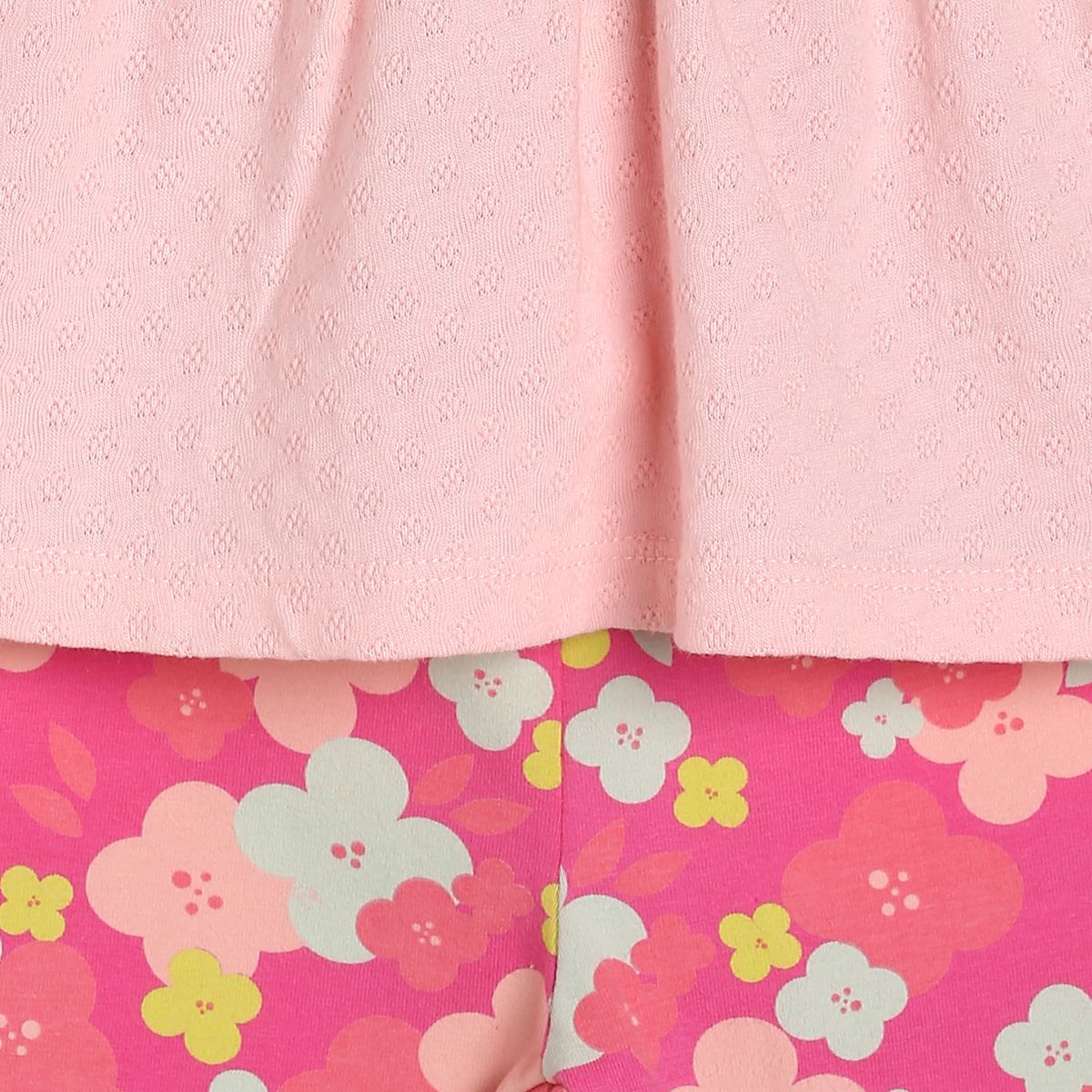 Girls Pink Pack Of 2 Top And Bottom