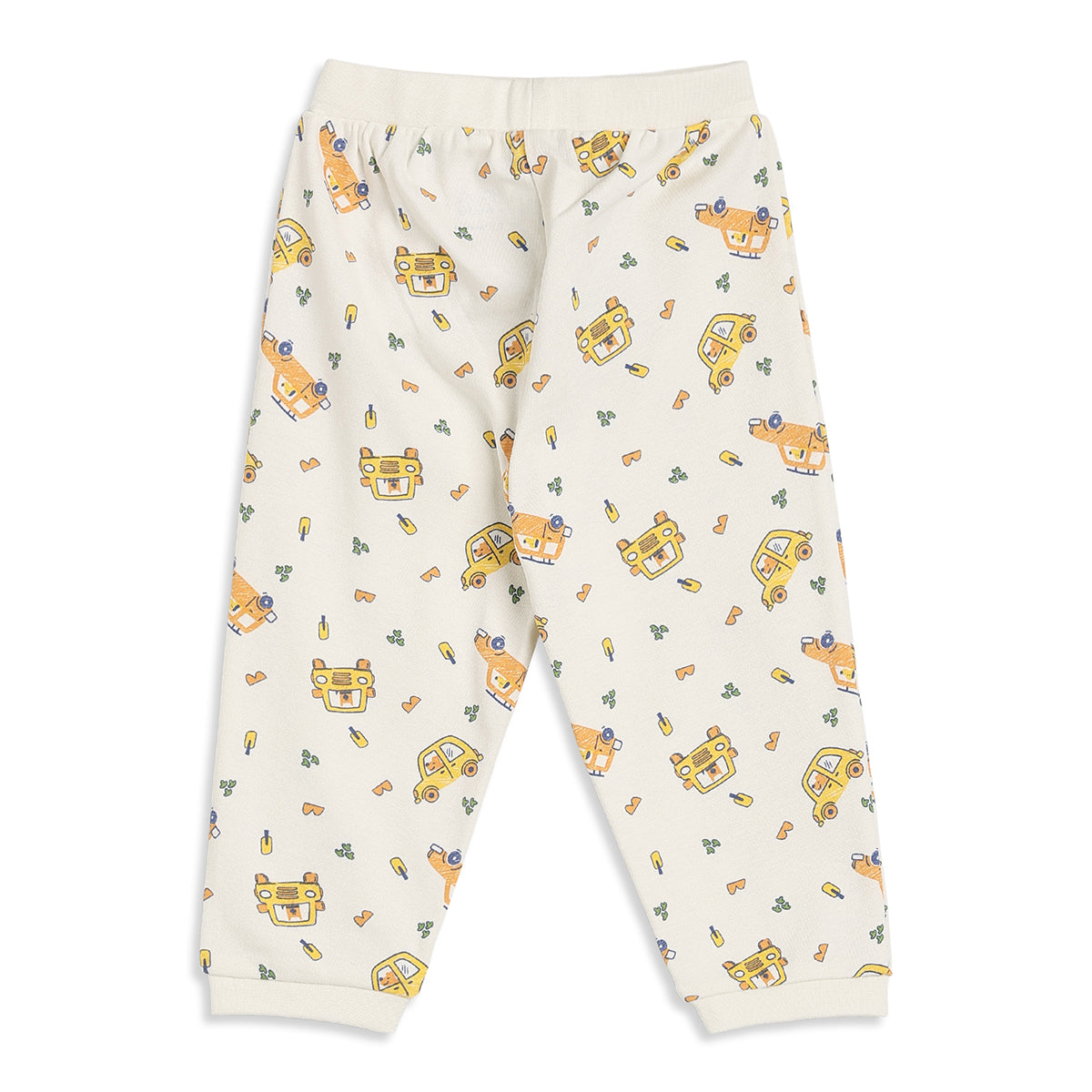 Baby Boys Blue and Cream Knit Bottoms Pack of 2 Regular Fit Casual Wear