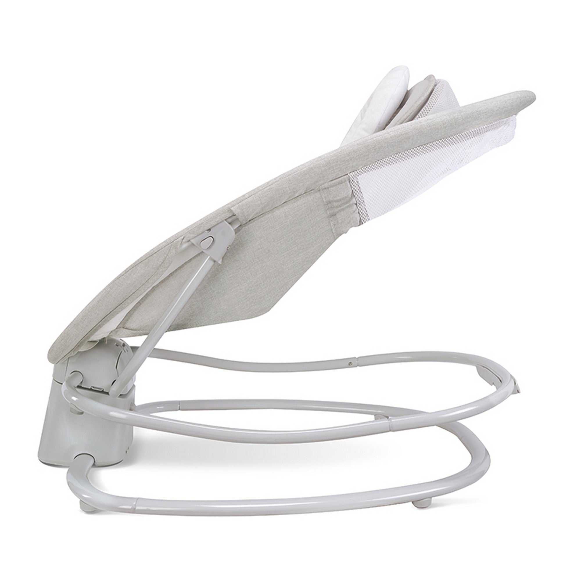 Mastela Grey Electric Baby Rocker and Bouncer with Music, Mosquito Net and Canopy for Infants