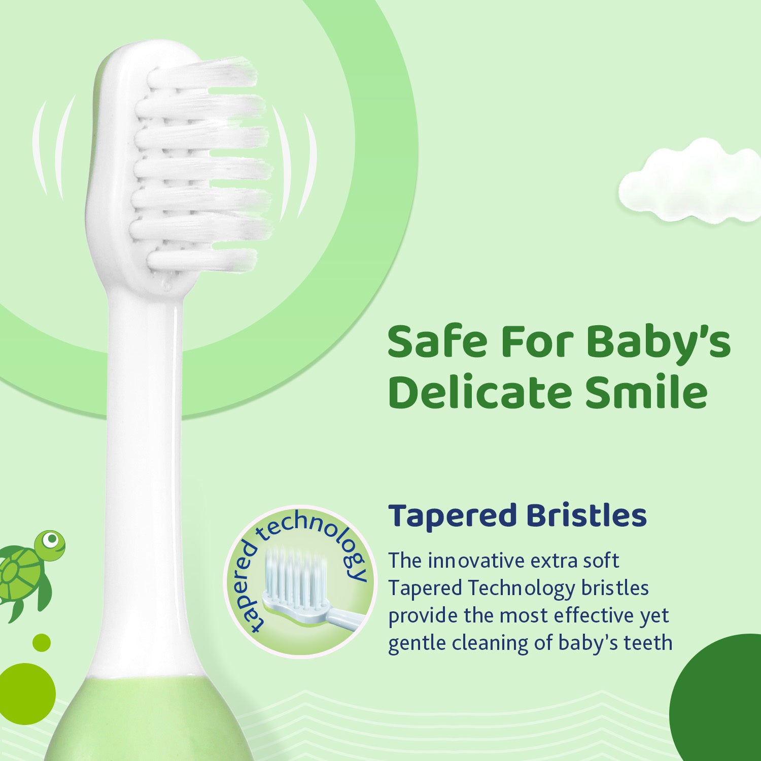 Chicco Toothbrush Green 6M-36M In