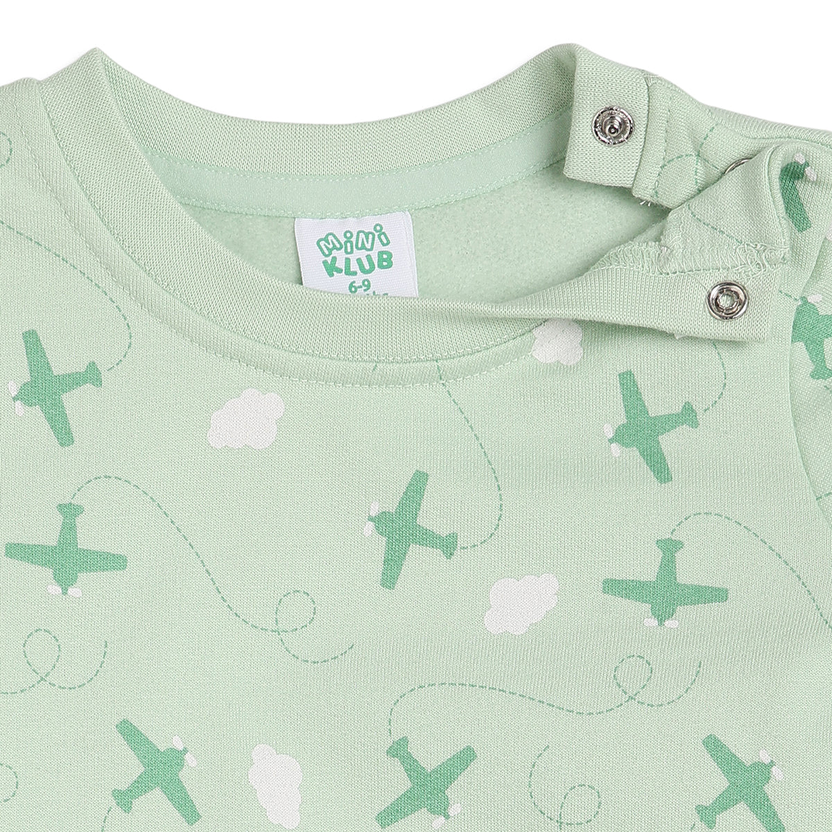 Baby Boys Mint and Peach Knit Tops Pack of 2 Regular Fit Casual Wear