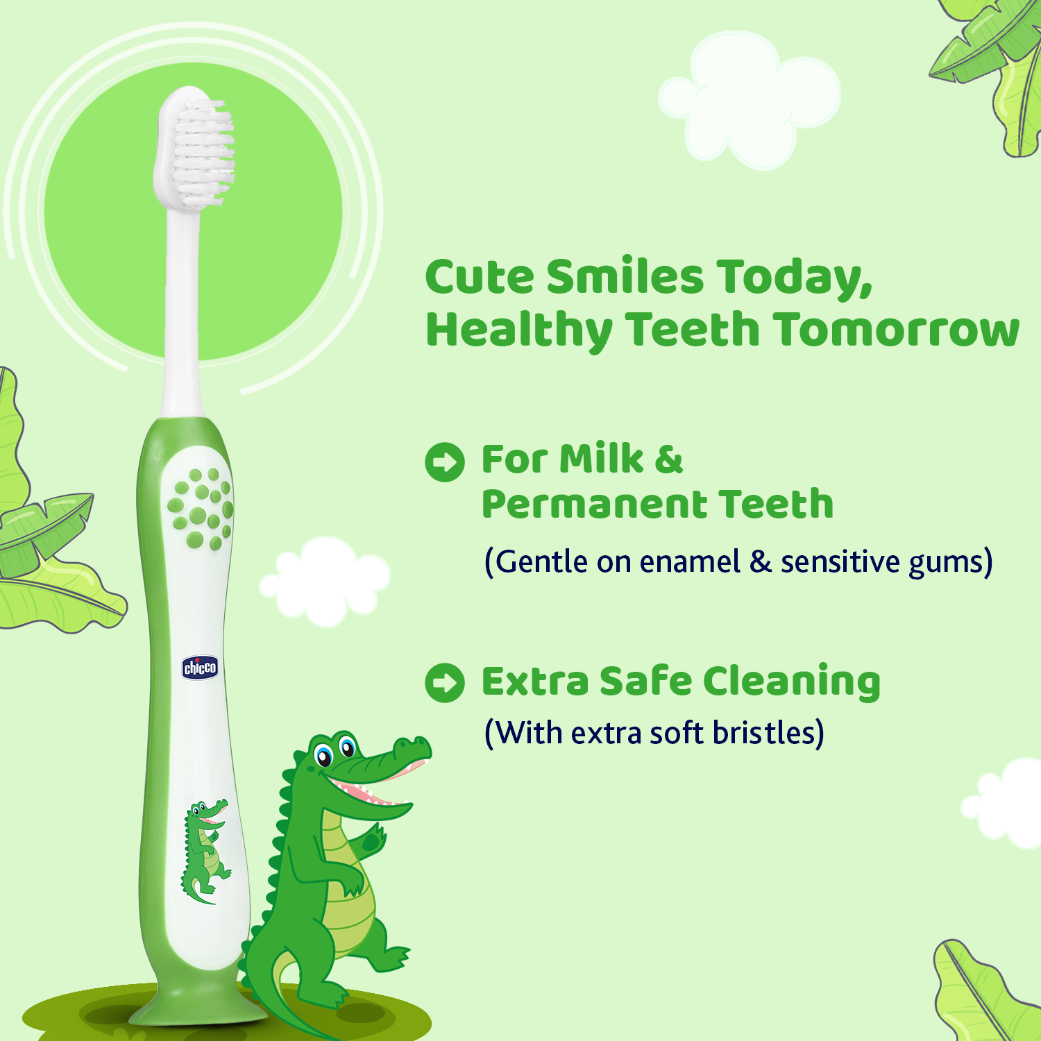 Chicco Toothbrush Green 3Y-8Y