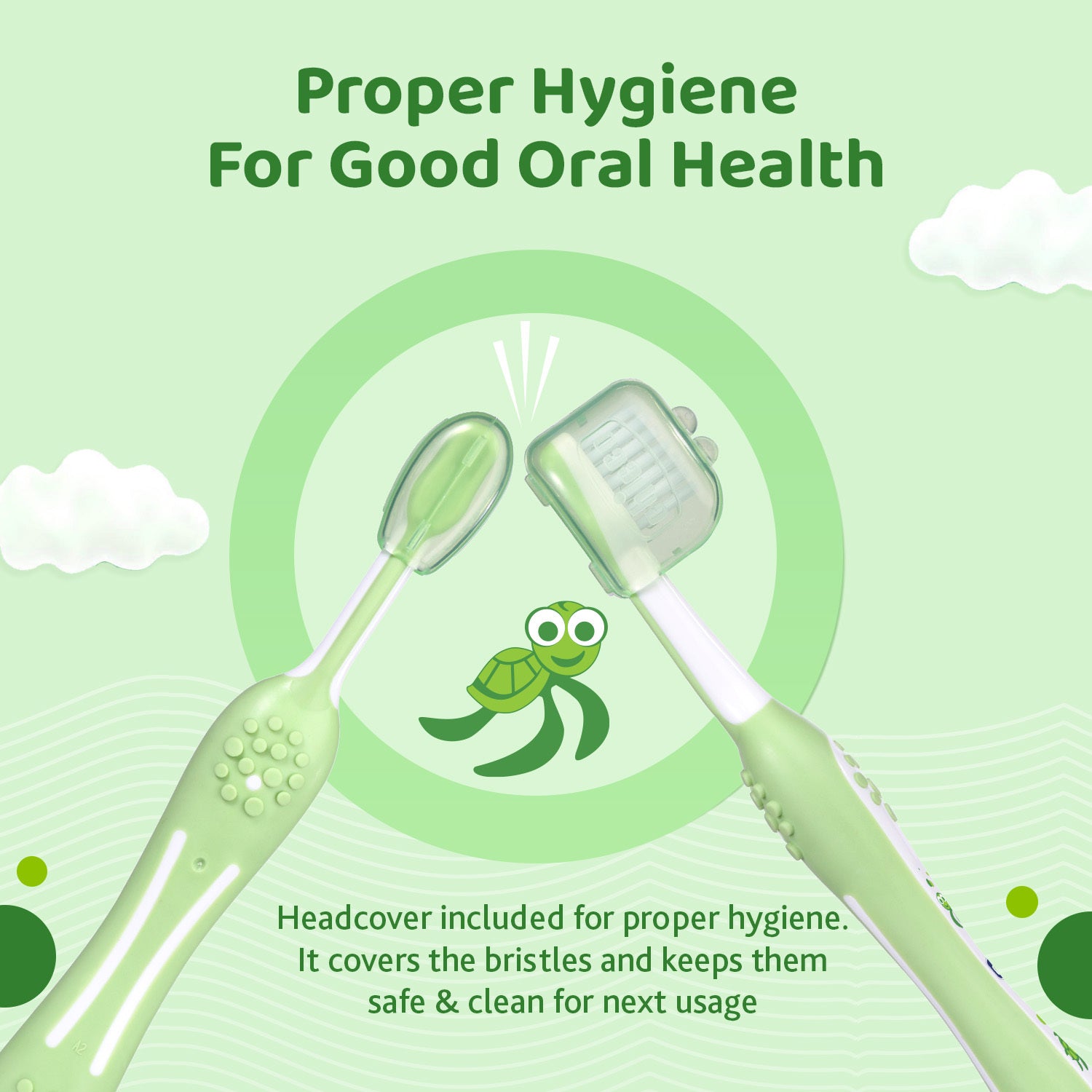Chicco Toothbrush Green 6M-36M In