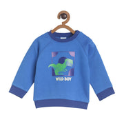 Pack of 1 knit sweat shirt - blue for 3-6 Months