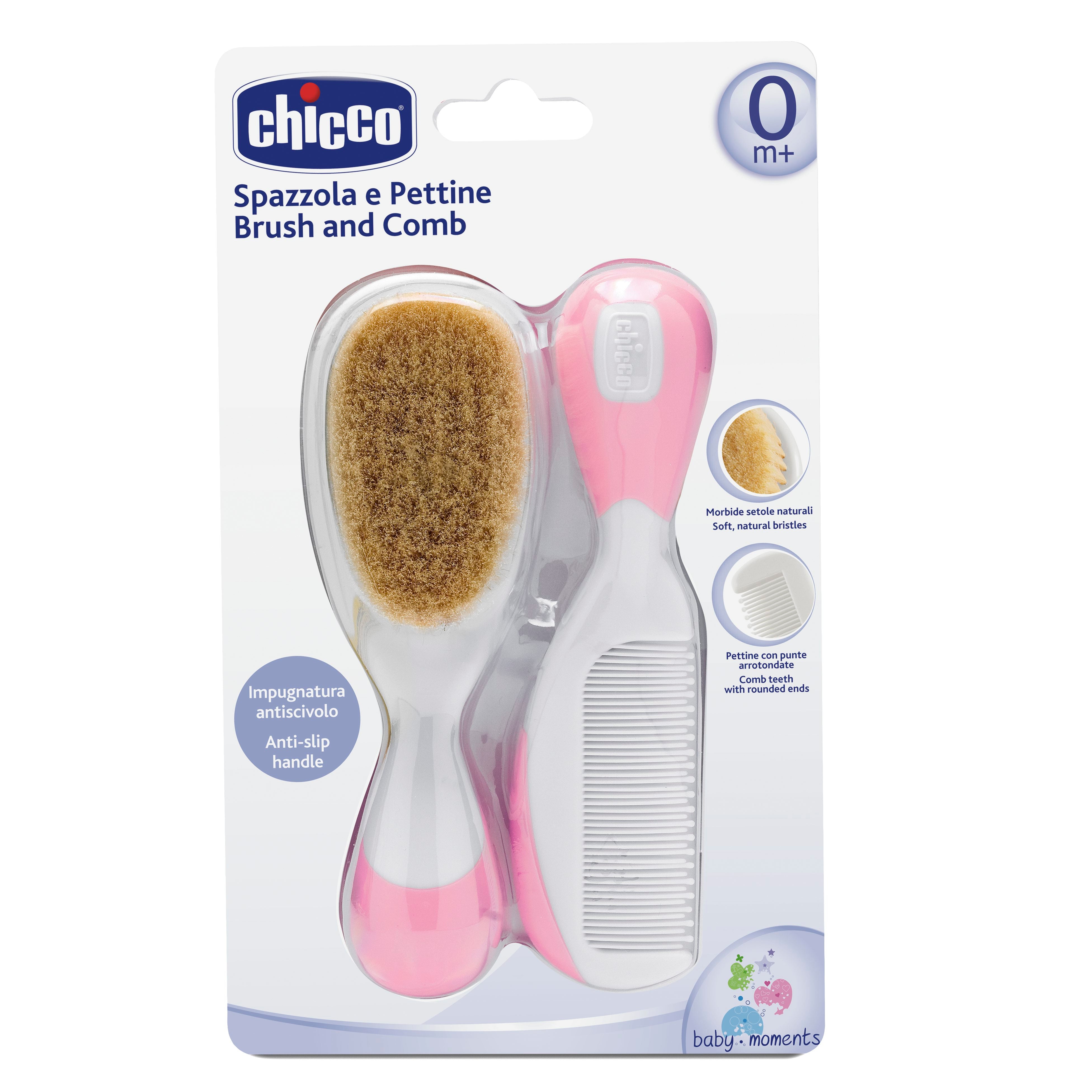 Chicco Brush And Comb Pink