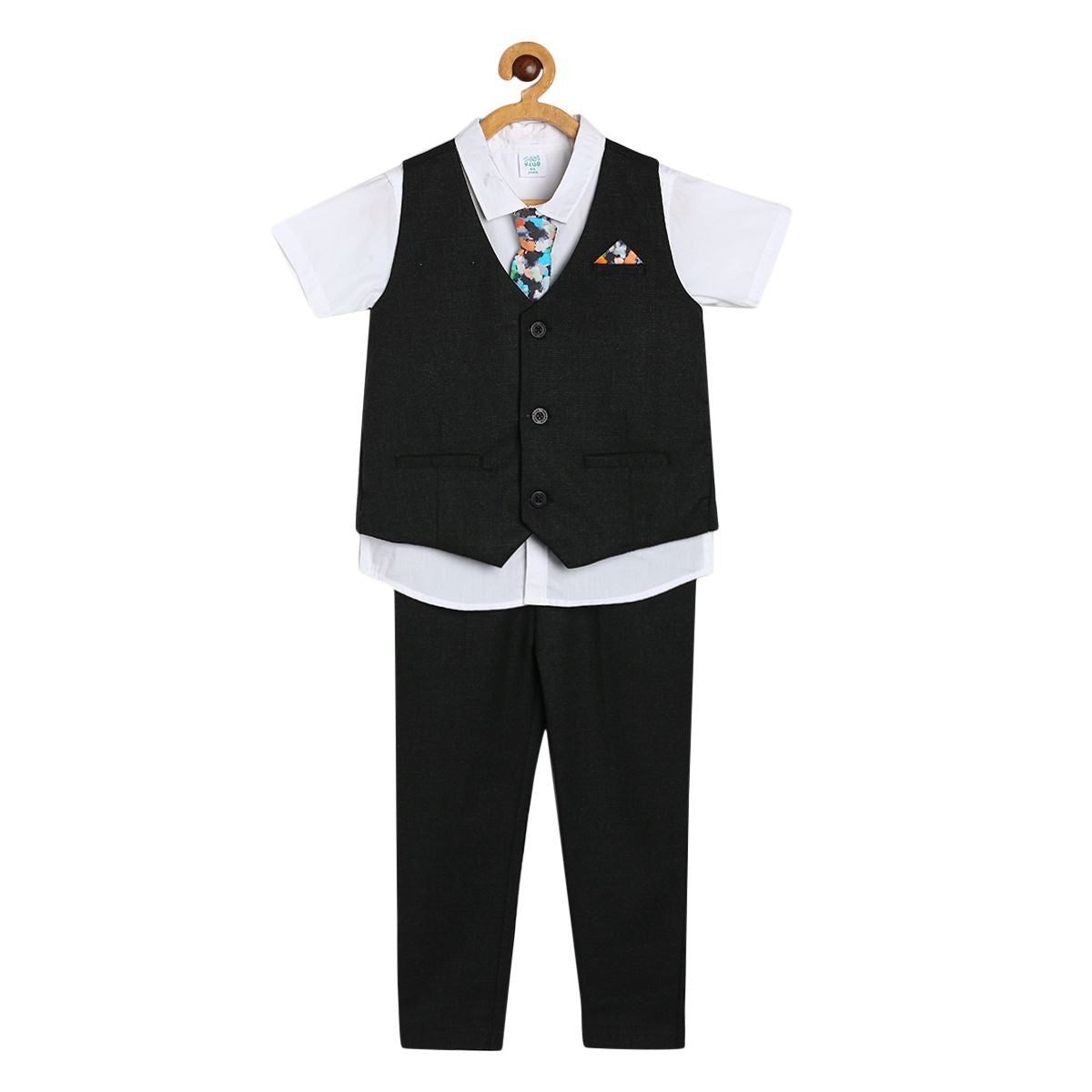 Boys Black Coordinate Set