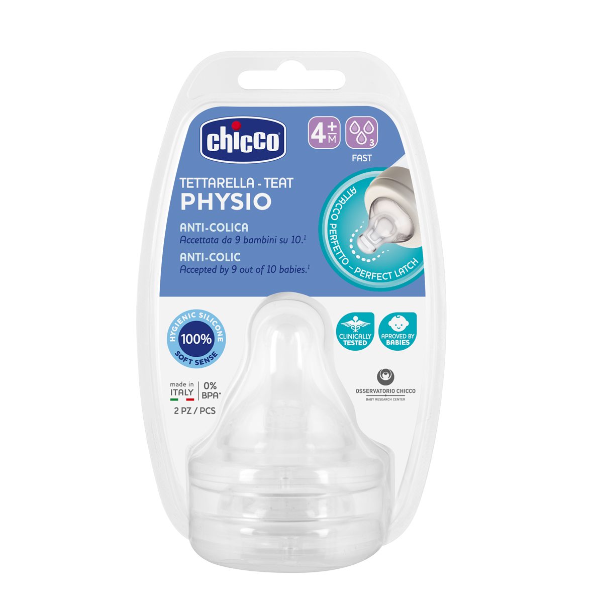 Physio Teat (4m+ Fast) (2 Pcs)