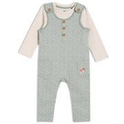 Unisex Multi Boat Neck Cap Sleeve Dungaree Set
