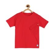 Boys Red Pack Of 1 T-Shirt