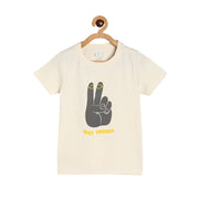 Boys White Pack Of 1 T-Shirt