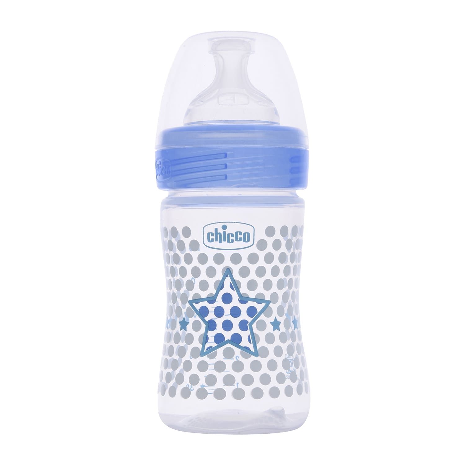 WellBeing Bi-Pack Feeding Bottle (150ml Slow) (Blue)