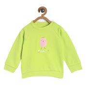 Pack of 1 knit sweat shirt - green for 3-6 Months