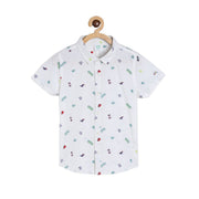 Boys White Pack Of 1 Shirt