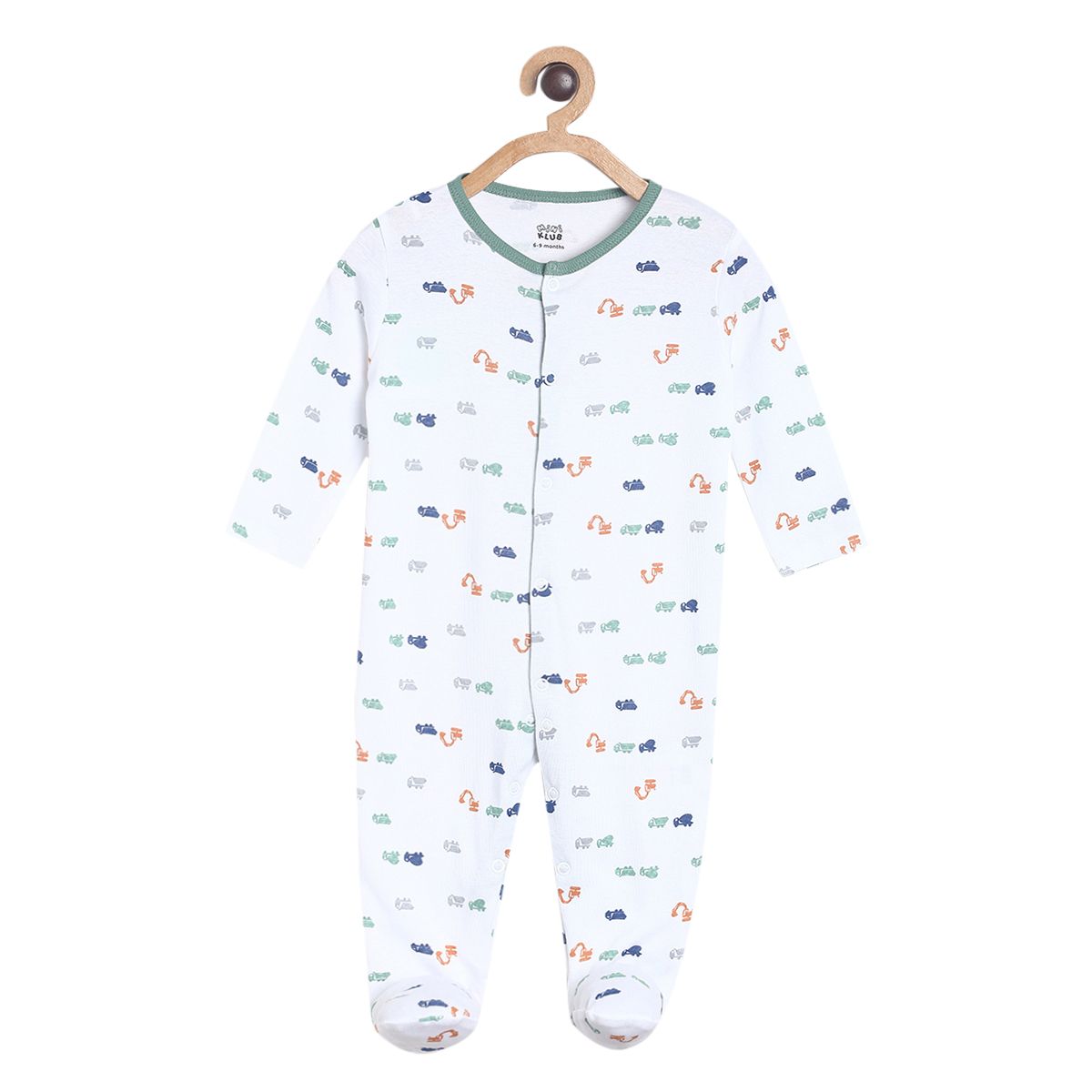 Pack of 1 sleepsuit - off white for New Born
