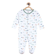 Pack of 1 sleepsuit - off white for New Born