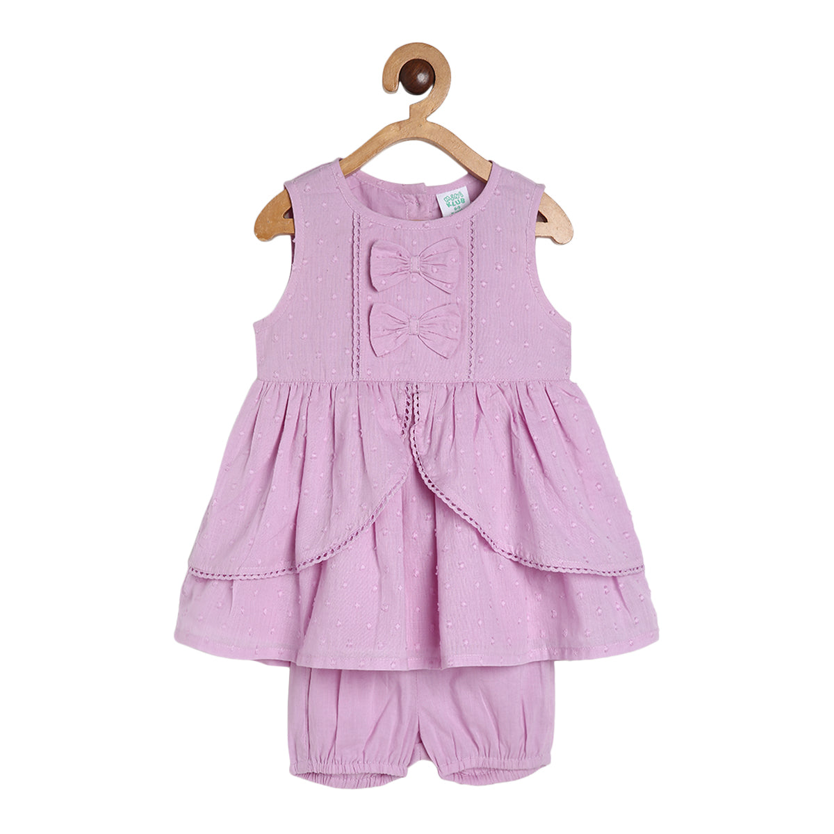 Girls Lilac Pack Of 2 Dress