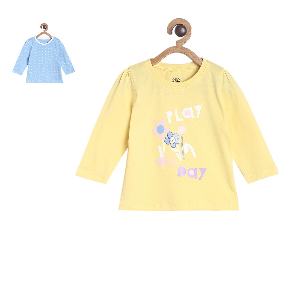 Pack of 2 knit top - yellow for 0-3 Months