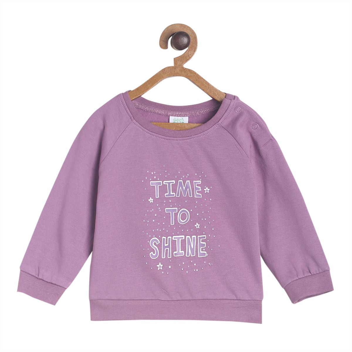Pack of 1 knit sweat shirt - purple for 3-6 Months