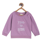 Pack of 1 knit sweat shirt - purple for 3-6 Months